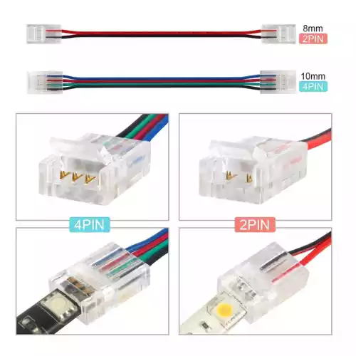 the solder free led strip light connectors