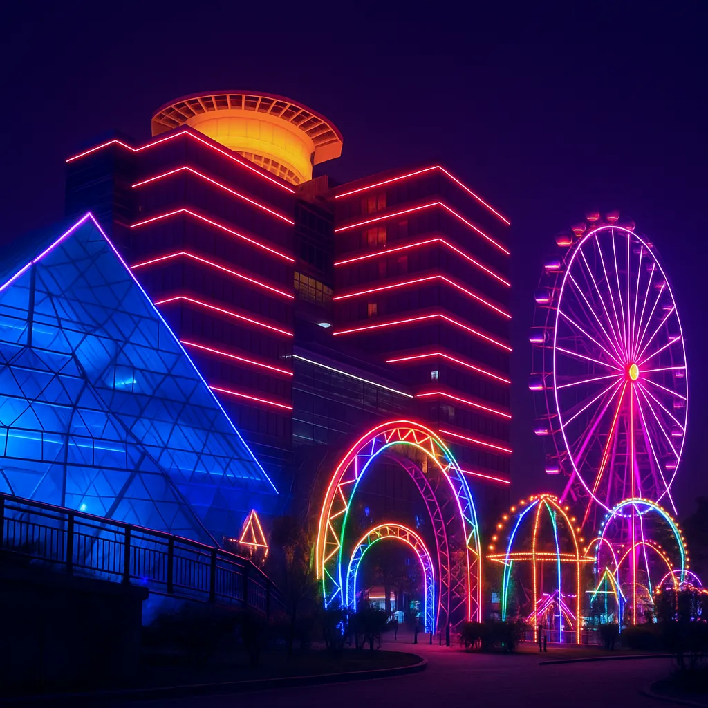 LED neon flex for architectural outline lighting