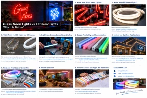 glass neon lights